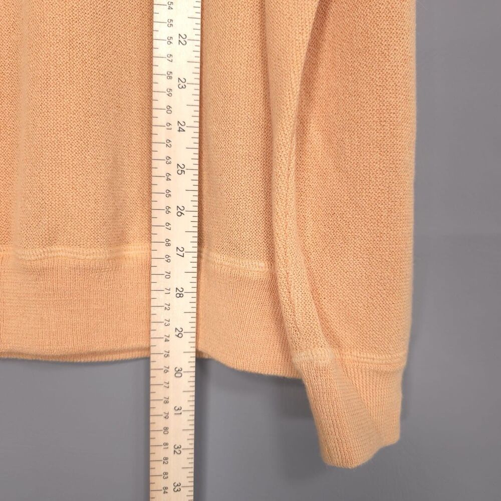 PERU UNLIMITED BABY ALPACA WOOL Knit Pullover Sweater‎ LARGE Orange PERU MADE - Picture 4 of 8